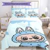 3pcs Duvet Cover Set (1*Duvet Cover + 2*Pillowcase, Without Core), Labubu Print Soft All‑Season Bedding Set, Home Bedroom Decor Gift