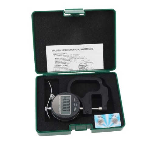 Smgda Digital Micrometer, 12.7mm, High-Precision Thickness Gauge with LCD Display for Paper, Metal, and Pipe (0.001mm Accuracy)