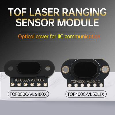 TOF050C/400C Модуль лазерного датчика дальности ToF Время пролета Расстояние IIC Выход 4M VL6180X для Arduino STM32 с оптической крышкой