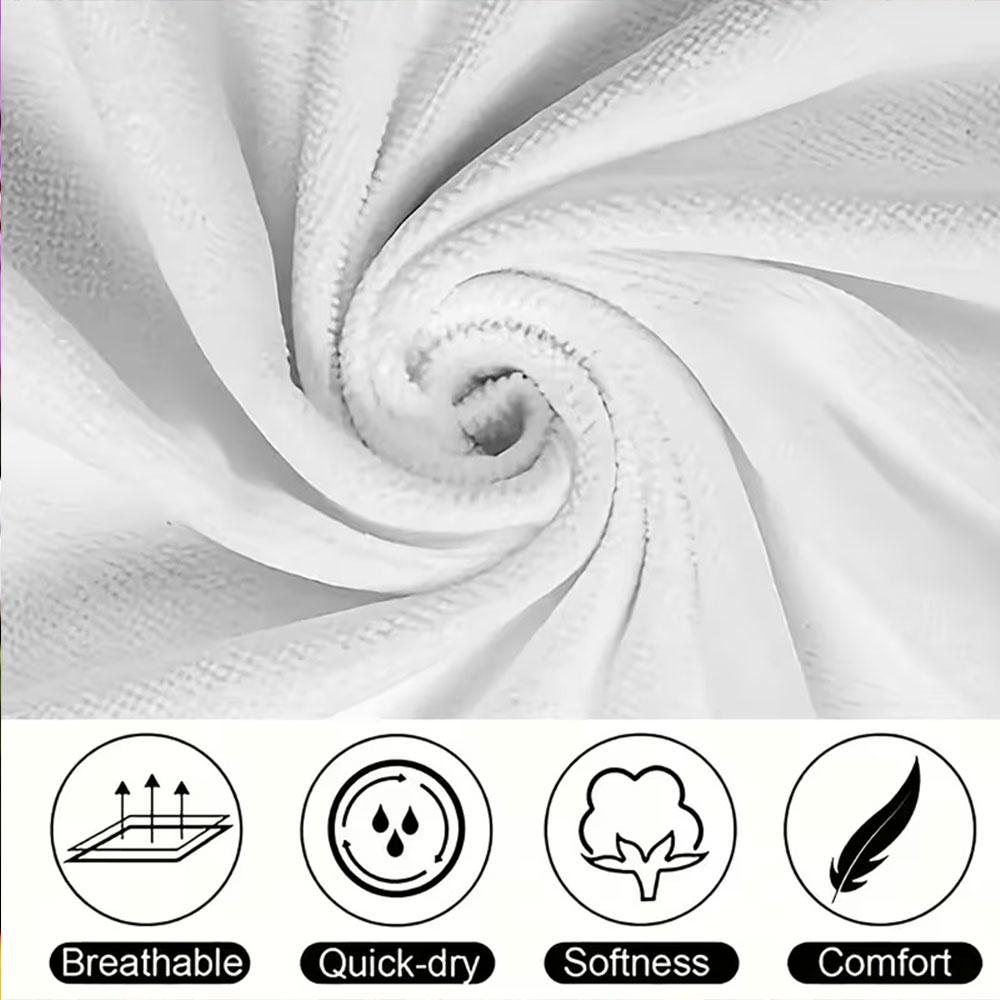 Cheerful cowling amid flowers Print beach towel, quick drying, suitable for travel, outdoor sports, jogging, the beach and swimming, gift