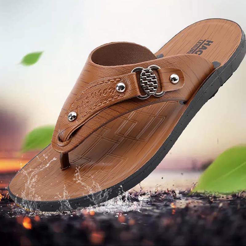 Summer Flip Flops Men's Shoes Men's Flip-flop Sandals Men's Sandals Flip-flops Beach Shoes Men's Non-slip Slippers Massage Sandals