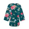 Women's Fashion Printed Seven-Part Sleeve Cardigan Loose Blouse Casual Blouse Top