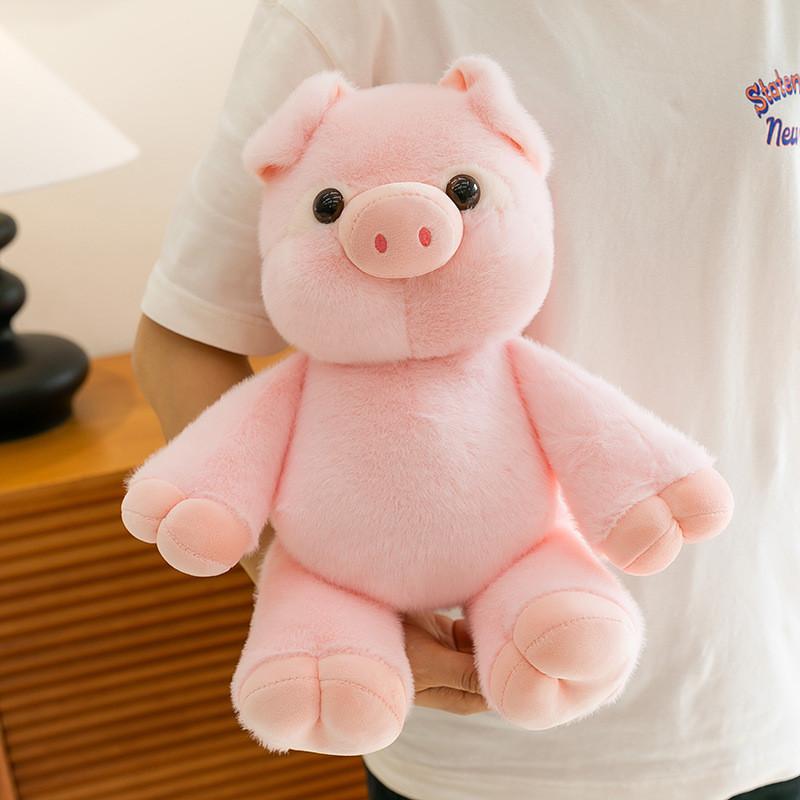 Soft Cartoon Pig Plush Toys Companion Gold Mink Velvet Material Kids Gift Girls