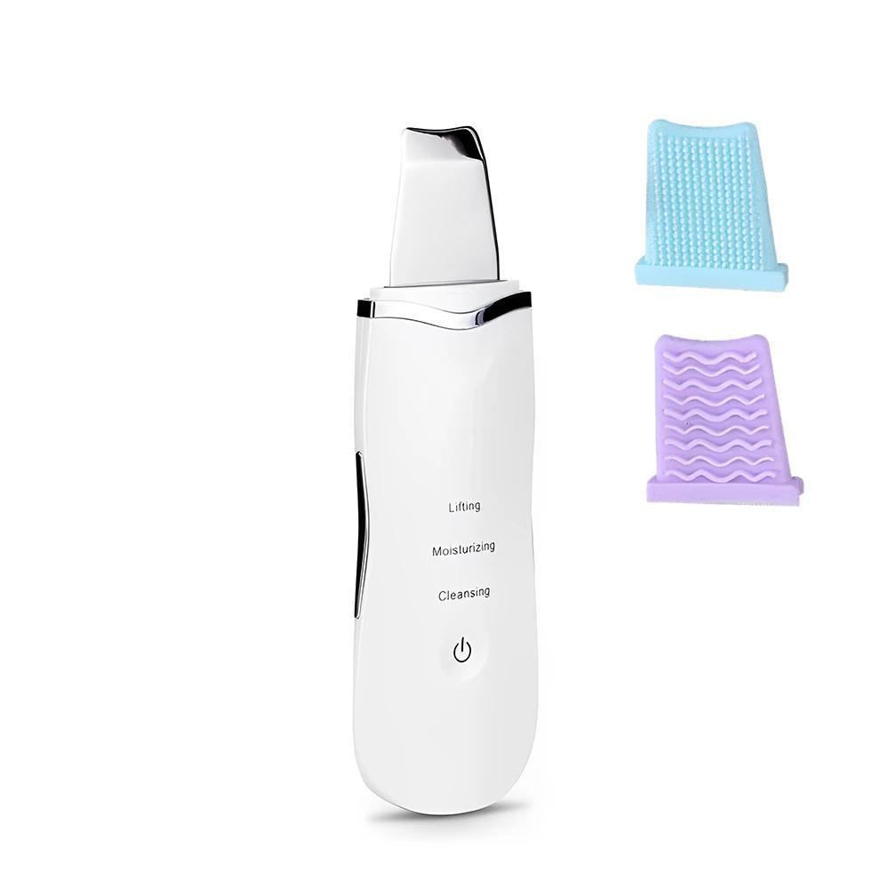 Electric Skin Scraper Ultrasonic Blackhead Remover Deep Face Cleaning Pore Facial Spatula Acne Treatment Tool