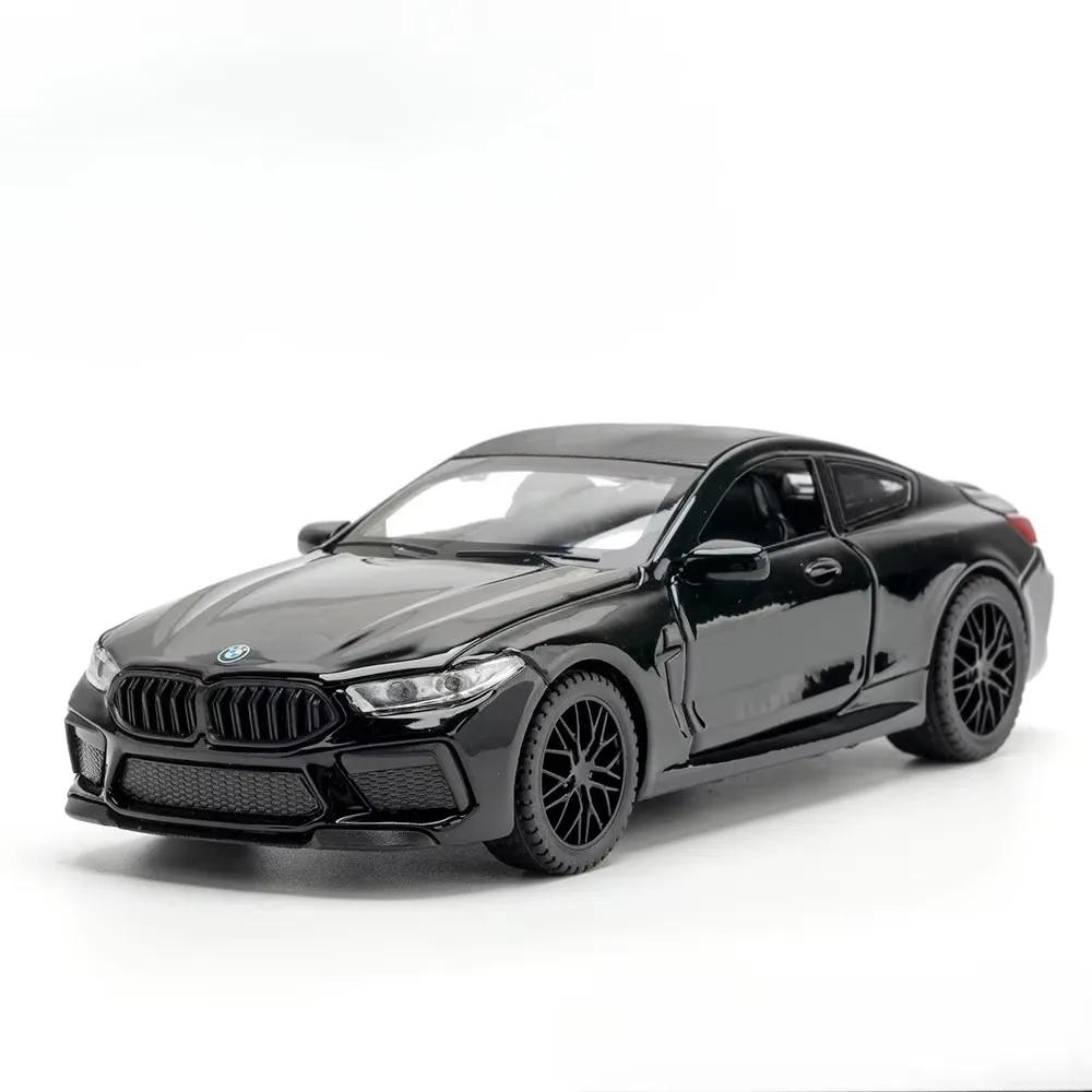 1:32 Scale M8 X5 Toy Alloy Diecast Car Model High Simulation Sound Light Pull Back Toys Vehicles Children's Interactive Toys
