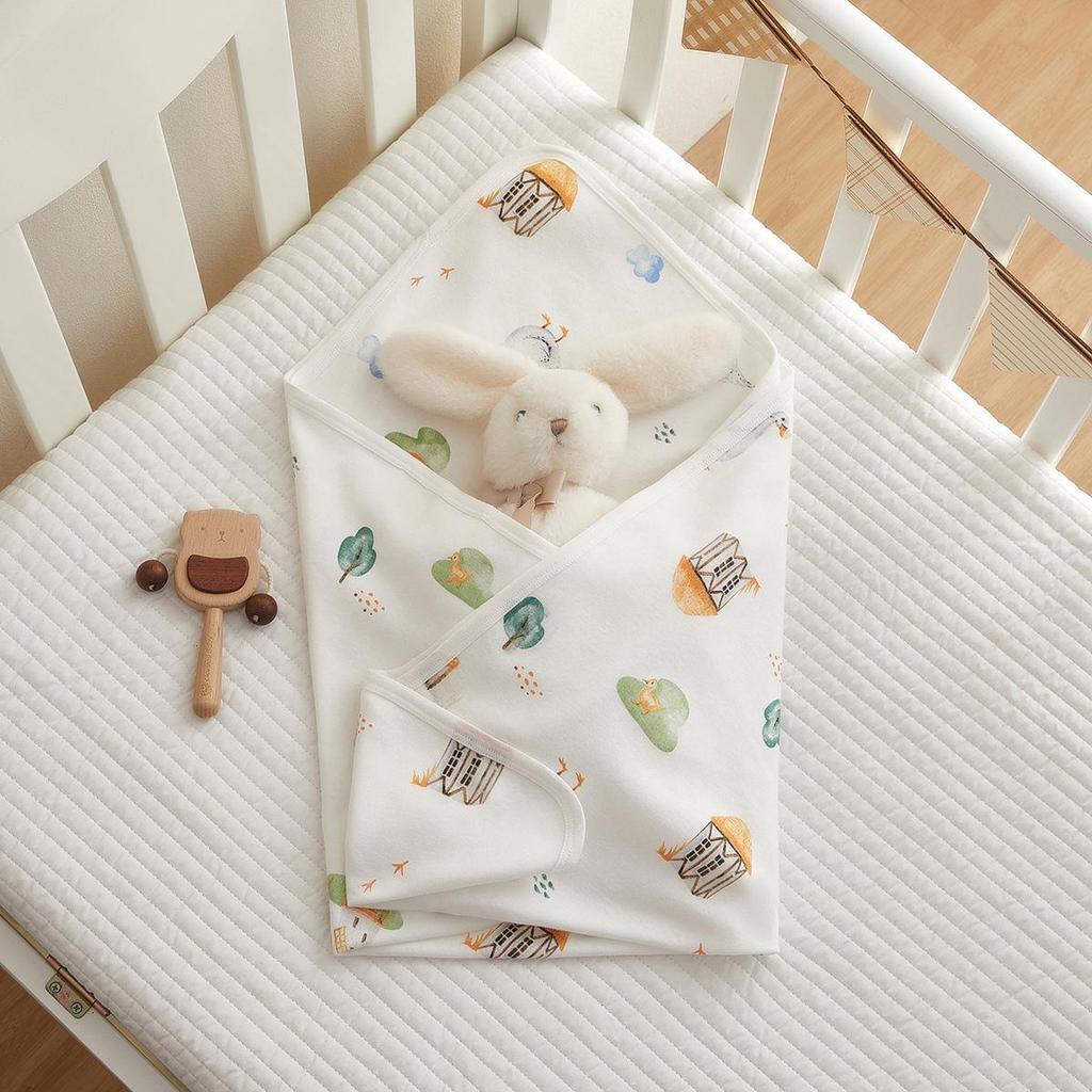 Детское одеяло класса А из чистого хлопка для новорожденных на осень и зиму