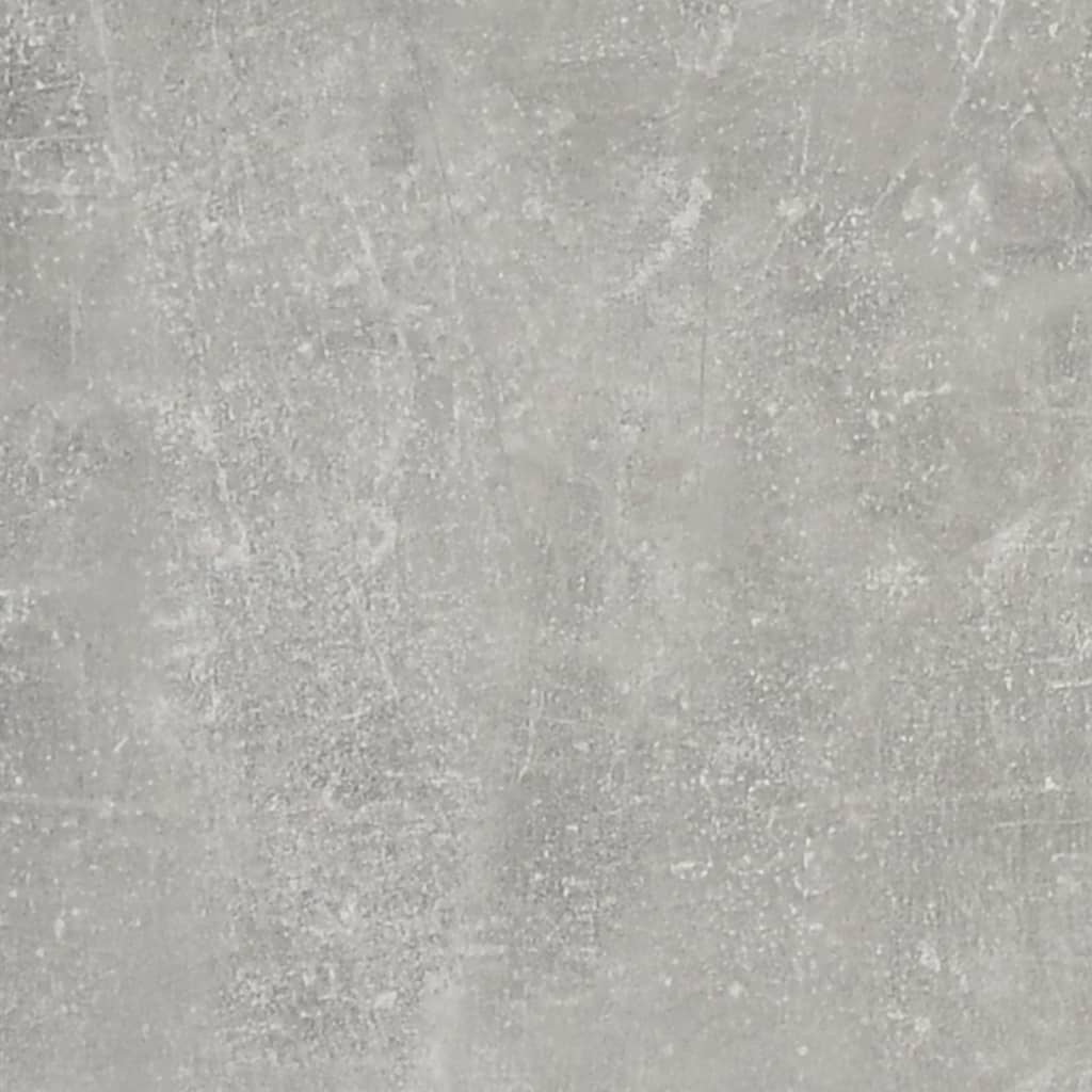 Desk with Shelf Concrete Grey 102 x 45 x 148 cm Particleboard