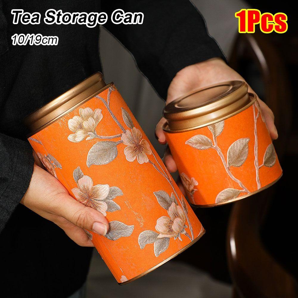 1 шт. Упаковка для чая Герметичная банка для чая 10/19 см Жестяная банка для хранения Новая пустая банка для чая