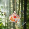Hummingbird Feeder Outdoor Glass Hanging Feeder Ant And Bee Resistant Multicolor Bird Feeder Garden Decor Gift for Women