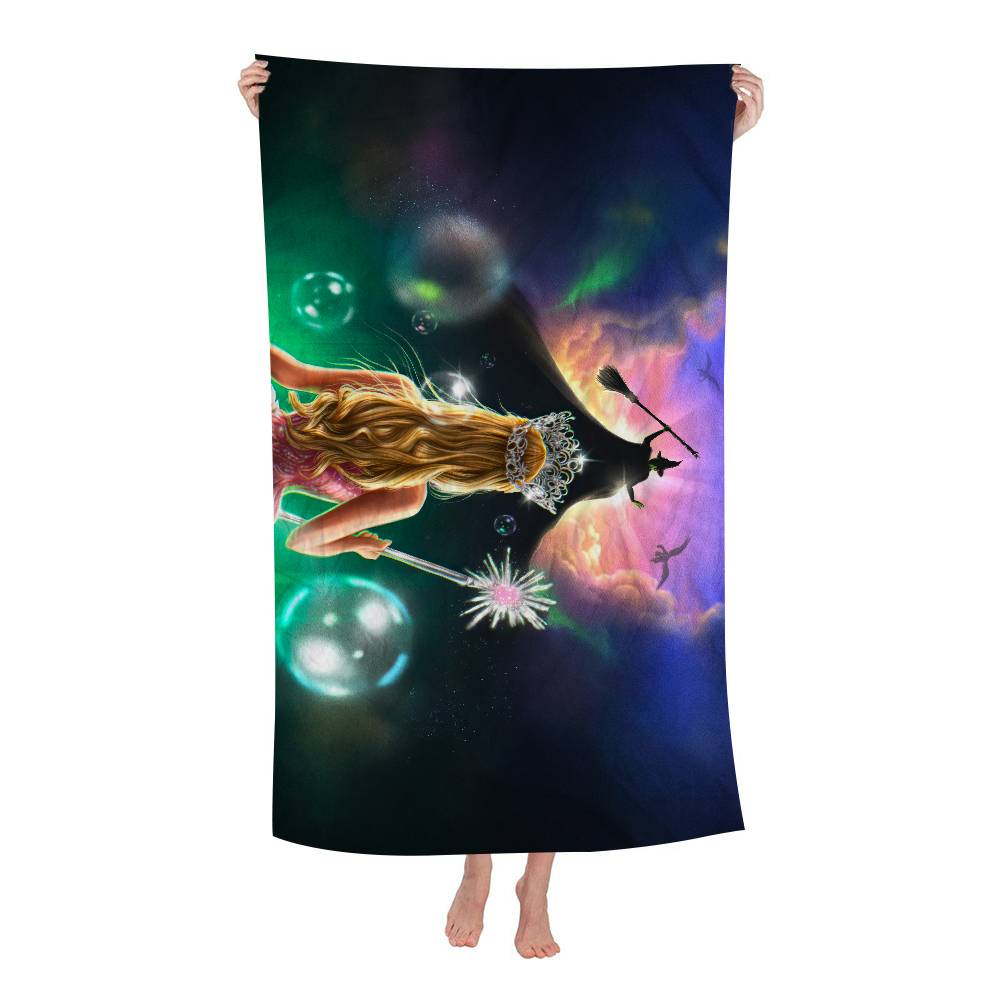 W-wicked Movie Big Microfiber Beach Towels Quick Dry Towel Sand Beach Towels Pool Towel For Travel Swim Pool Yoga