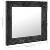 VidaXL Wall Mirror Baroque Style 50x50 Cm Black 320315