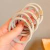 5 шт. Высокоэластичный корейский ремешок для хвоста в стиле минимализма, браслет-веревка для волос в форме фрикадельки