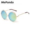MePanda Модные солнцезащитные очки унисекс в большой круглой оправе для путешествий на открытом воздухе, UV400