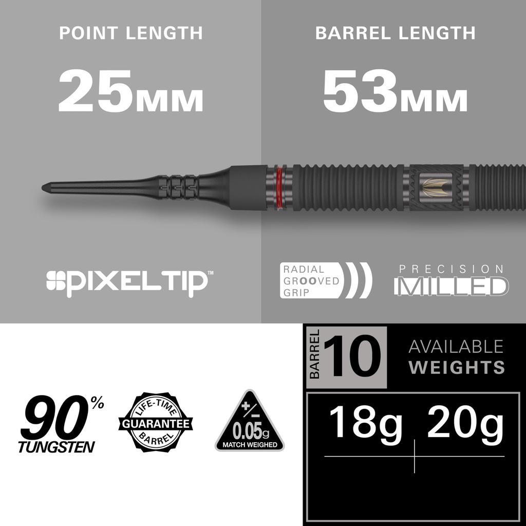 Target SCOPE 90% 10 SOFT TIP 18G DARTS 210379