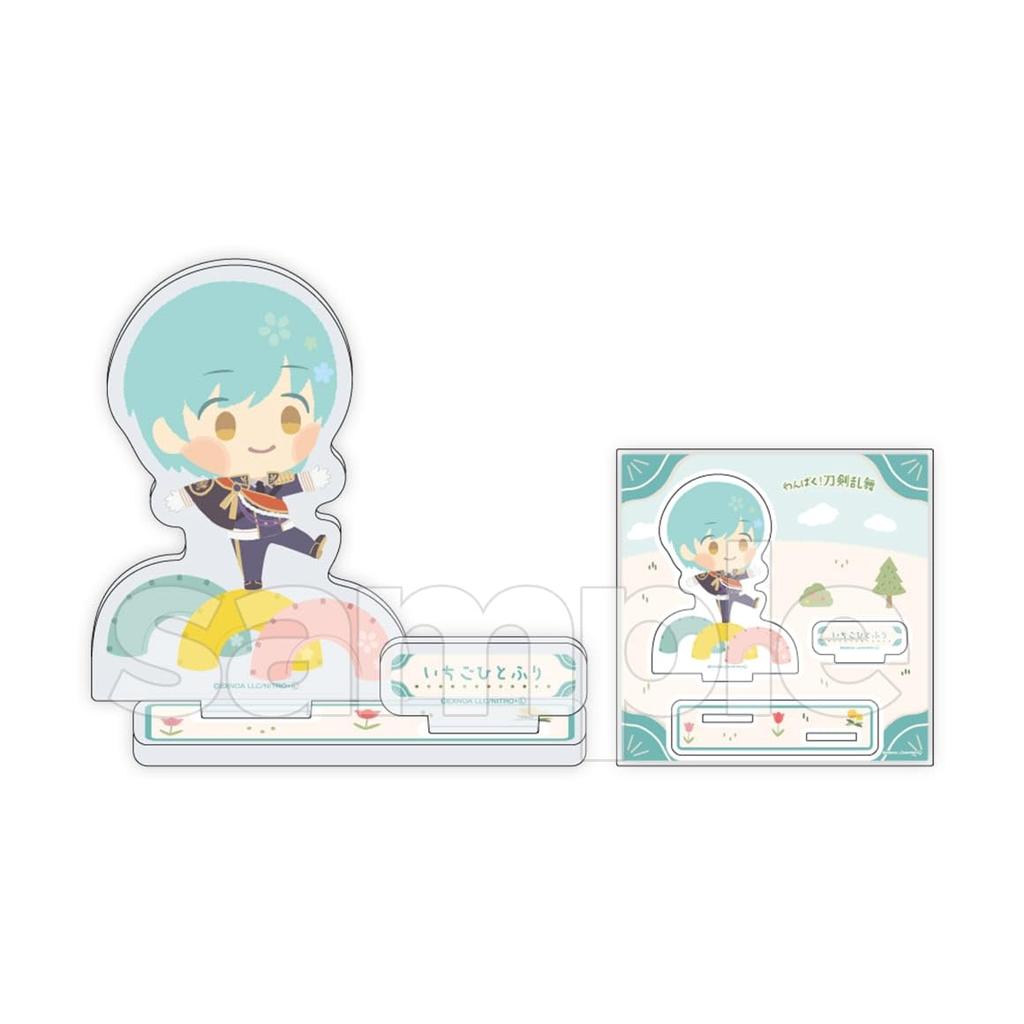 Touken Ranbu Naughty Scratch Card 2nd Edition C Prize Acrylic Stand Plate Strawberry Sprinkle Naughty! ~Everyone's Time~