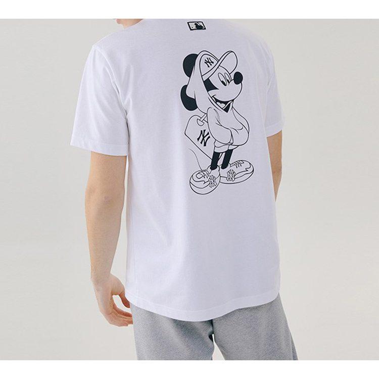 MLB X Футболка Disney Унисекс Белая 31TSK1031-50W