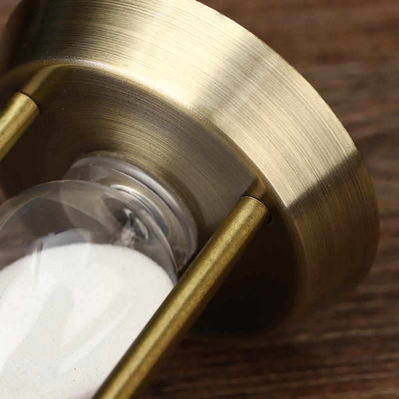 15 минут ретро металлический маятник песочные часы ручной работы домашний офис настольная композиция орнамент песочные часы украшение песочные часы