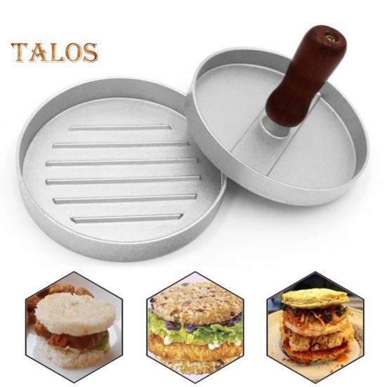 Пресс-форма для изготовления гамбургеров, антипригарная пищевая многоразовая дробилка для гамбургеров с колбасой и пирожками для домашнего кемпинга