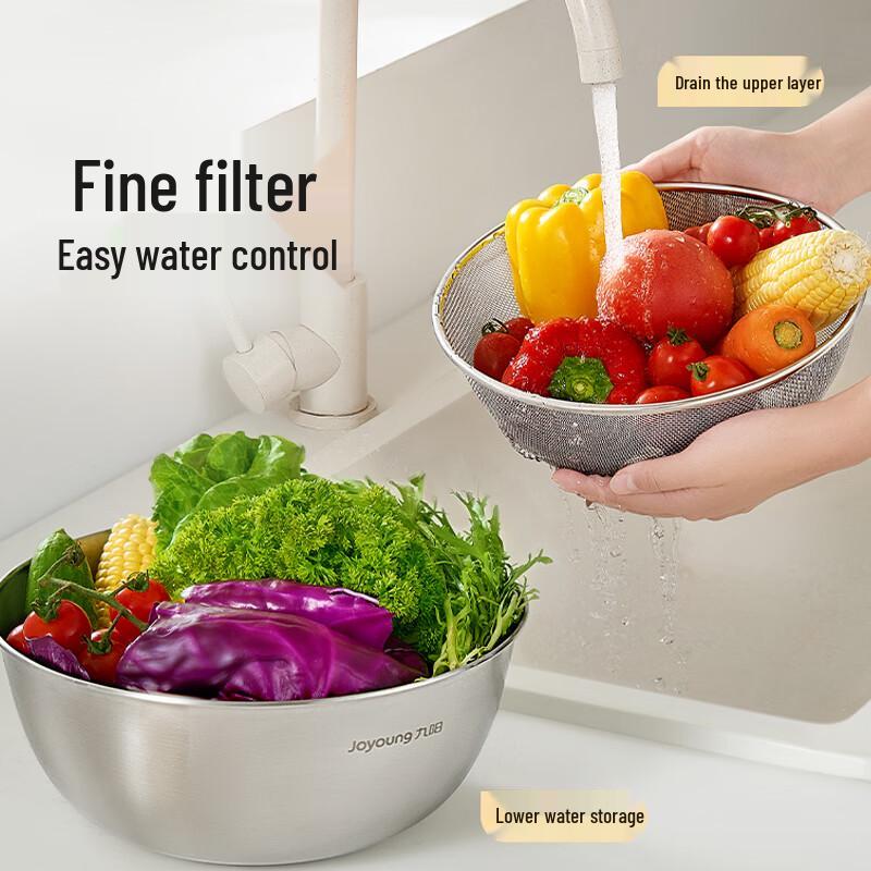 Joyoung 304 Stainless Steel Mixing & Colander Bowls