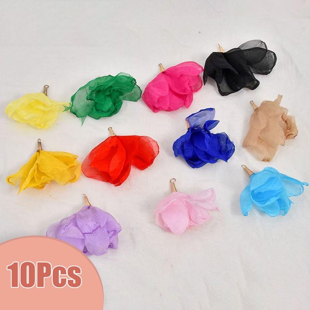 10Pcs 5cm Size DIY Earring Charms Flower Shape Handmade Earring Accessories For Jewelry Making