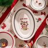 Exquisite Christmas Ceramic Plates Home Fruits Dessert Plate Delicious Dishes Salad Dining Plate Cute Rice Bowls