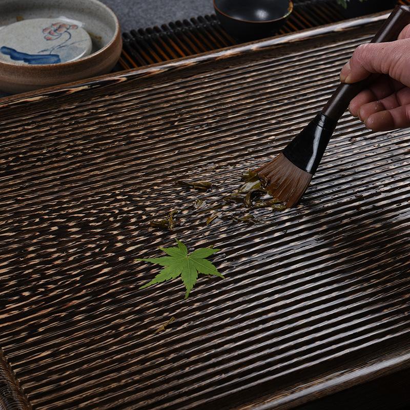 Чайный сервиз из грушевого дерева, большой поднос для чая из цельного дерева, поднос для чая из куриных крылышек, домашняя гостиная, водосточная труба для чая из морских водорослей