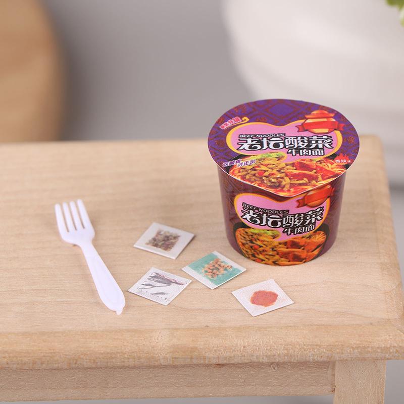 Миниатюрный кукольный домик, игрушечная еда, мини-лапша быстрого приготовления, украшение, реквизит для фотосъемки, игрушки