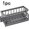 Over-sink dish rack organizer, rustproof steel sponge holder with soap dispenser and sponge shelf, no-drill clamp mount design