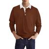 Autumn Long-sleeved Button-down Collar Men's Casual Polo Shirt