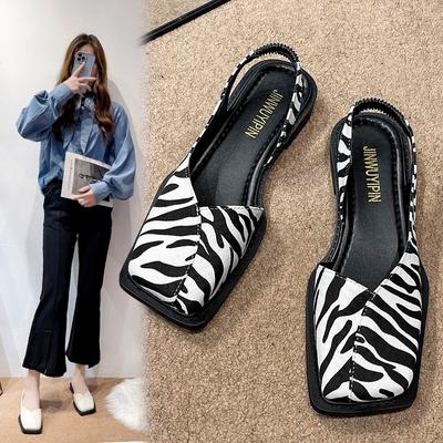 2024 летние элегантные женские сандалии, модные женские туфли на плоском каблуке с эластичной лентой, женская обувь для вечеринок на мелком каблуке, квадратный каблук, квадратный носок 35-40