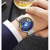 Skmei Уникальные часы Earth Watch Мужские модные часы Деловые из нержавеющей стали Водонепроницаемые Кварцевые часы для мужчин