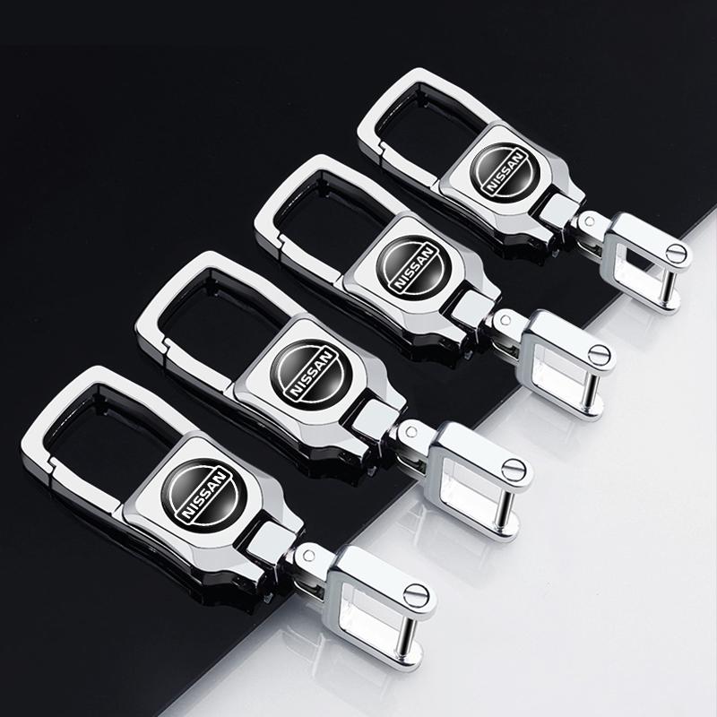Fashion 3D Metal Car Styling Keychain Key Chain Ring Key Holder For Nissan Nismo Tiida Teana Skyline Juke X-trail Almera Qashqai