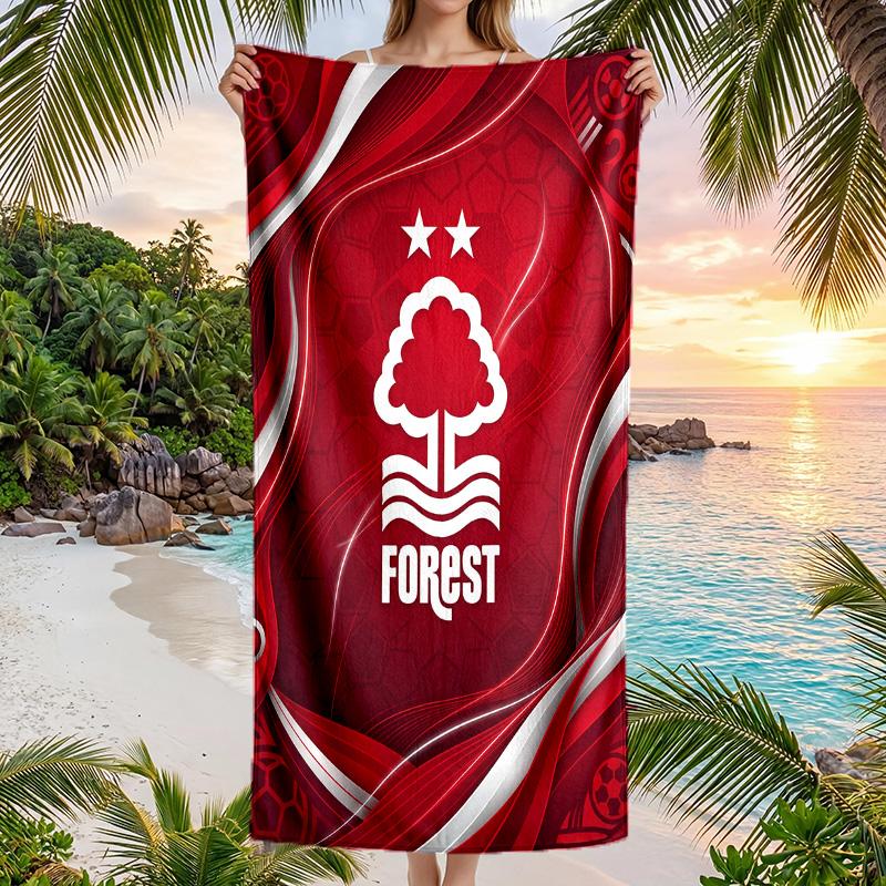 Nottingham Forest Football Beach Towel Soft Microfiber Summer Towel Quick Dry Absorbent Towel for Beach Swimming Pool Travel