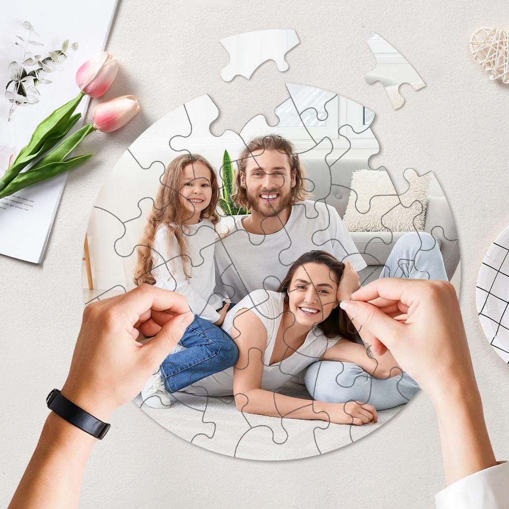 Customized Photo Puzzle - Personalized Puzzle With Pictures - Photo Puzzle Anniversary Gift - Holiday Gift Surprise Gift