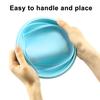 350/500/800/1200ML Round Silicone Lunch Box Microwave Safe Foldable Sealed Lid Portable Refrigerator Bento Food Container Kitchen Supplies