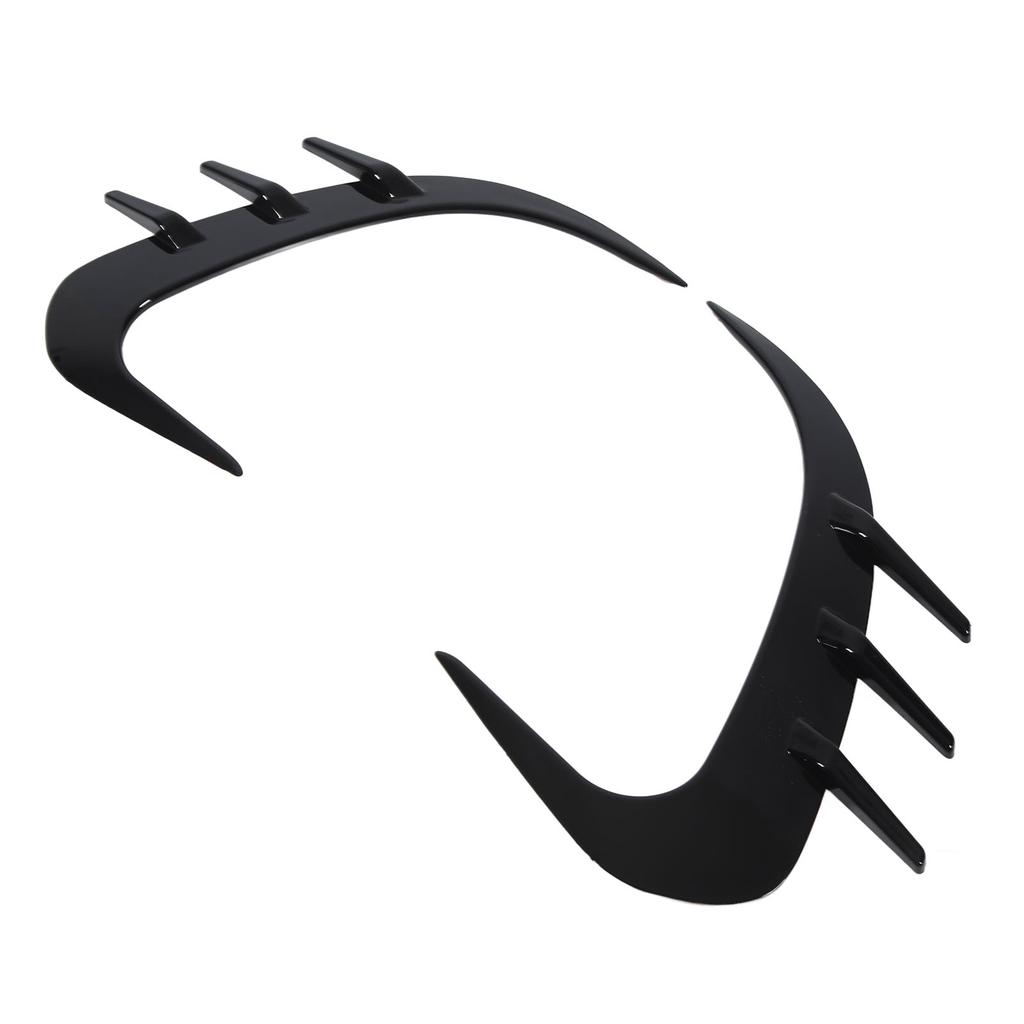 2PCS Rear Bumper Spoiler Left Right Glossy Black Replacement for Benz GLC‑Class X254 AMG‑Line 2022 and Up