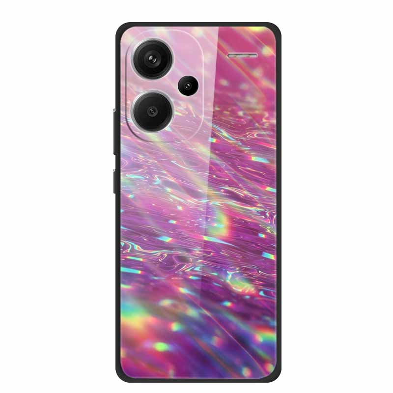 Яркий Жесткий Чехол для Xiaomi Redmi Note 13 Pro+ Роскошный Funda Xiaomi Redmi Note13 13 Pro Plus Задняя Крышка Телефона из Закаленного Стекла