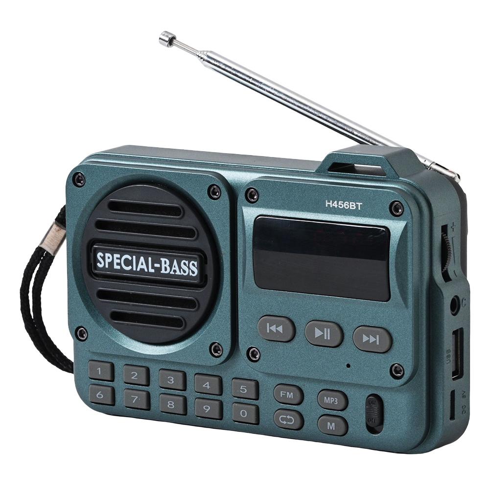 Портативное FM-радио Карманный беспроводной Bluetooth-динамик с FM-радиоприемником USB-слот для SD-карты MP3-плеер Перезаряжаемое FM-радио