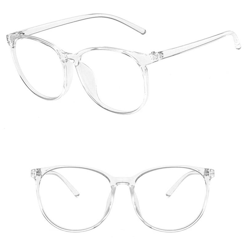 Очки для компьютера, женские круглые очки с защитой от синего света, мужские очки с оптической блокировкой, прозрачные