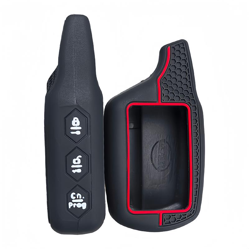 Силиконовый чехол для авто Брелок-ключница Fit For Starline B9 B91 B6 B61 A91 A61 V7 Смарт-ключ Цепочка B9 B6 A91 A61 LCD Корпус Двусторонняя Автосигнализация