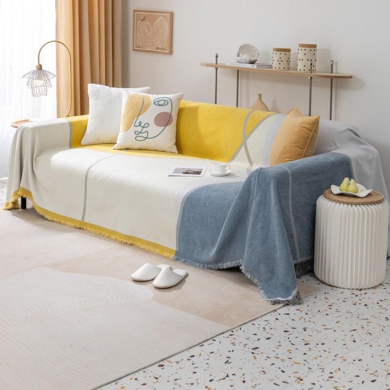 Чехол для дивана из жаккарда из шенилла, всесезонный, противоскользящий, чехол для дивана, одеяло с защитой от царапин у кошек