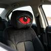 2 Pcs Red Demon Eye Headrest Covers Car Pillow Cases Washable Breathable Decor