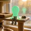 3D-печатная фигурка лампочки с болтающимися ножками, светящаяся в темноте, шарнирная, для дома, офиса, рабочего стола