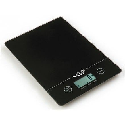 Adler | Kitchen Scales | Adler Ad 3138 | Maximum Weight (Capacity) 5 Kg | Graduation 1G | Display Type Lcd | Black