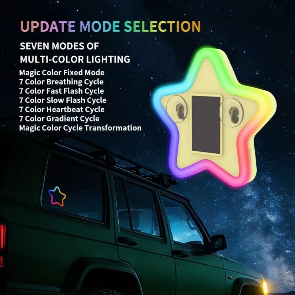 Plastic Car Atmosphere Light Universal Decorative Window Light New Solar LED Light  Auto Decor