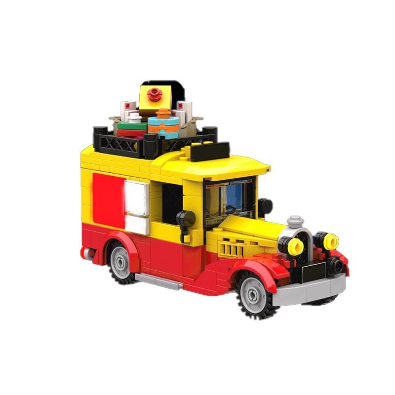Совместимо с Строительными Блоками MOC-164613 Рождественский Ретро Почтовый Грузовик Сборка Зимний Фестиваль Модель Машины Новый Продукт Набор Игрушек