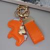 Key Chain Imitation Leather Horse Keychain Pendant Year of Horse Design Key Holder Bag Car Accessory