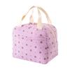 Corduroy Lunch Bag Thermal Lunch Handbag Insulation Pouch Soft Lunch Tote School Cooler Bag for Picnic Travel