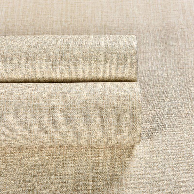 Self-adhesive Wallpaper Waterproof Solid Color Linen Pattern Living Room Bedroom Room Cabinet Decoration Sticker
