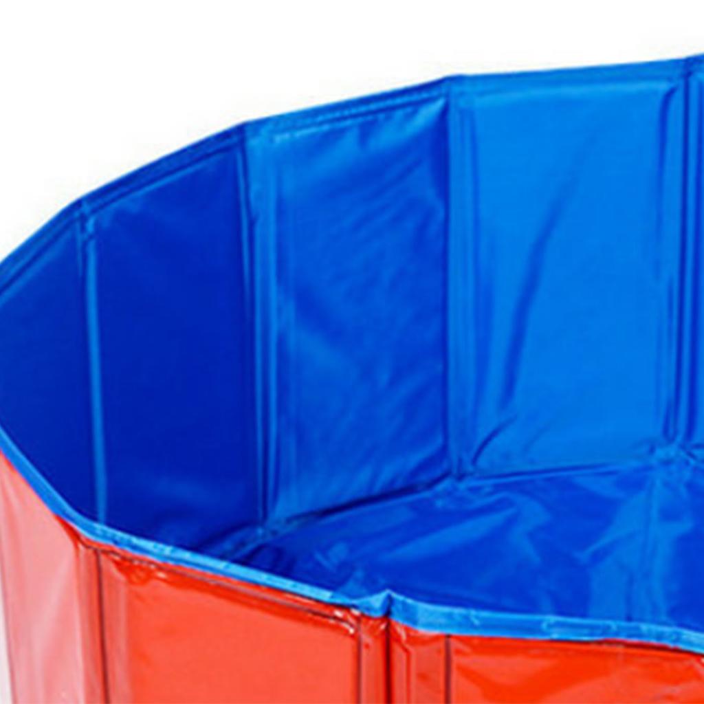 Folding Swimming Pool Portable Dog Pool Round Thickened PVC Pet Bathing Tub for Kindergarten